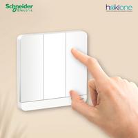 Gambar Schneider AvatarOn Saklar Lampu 3 Gang 2 Arah White - E8333L2LED_WE_G3 dari hokione.id Kota Administrasi Jakarta Barat 3 Tokopedia