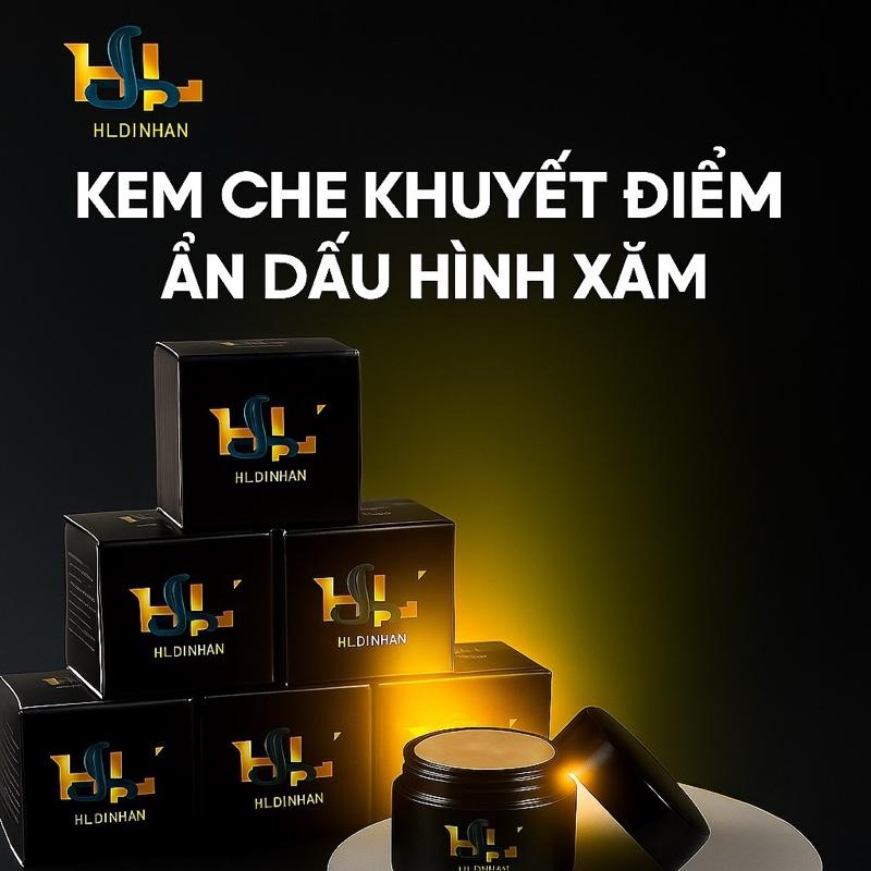 Kem Che Xăm & Khuyết Điểm HL' Dị Nhân, 6 màu da, lỳ kem, hạn chế dính quần áo, kháng nước ( Tặng Kèm Phấn + Cọ )