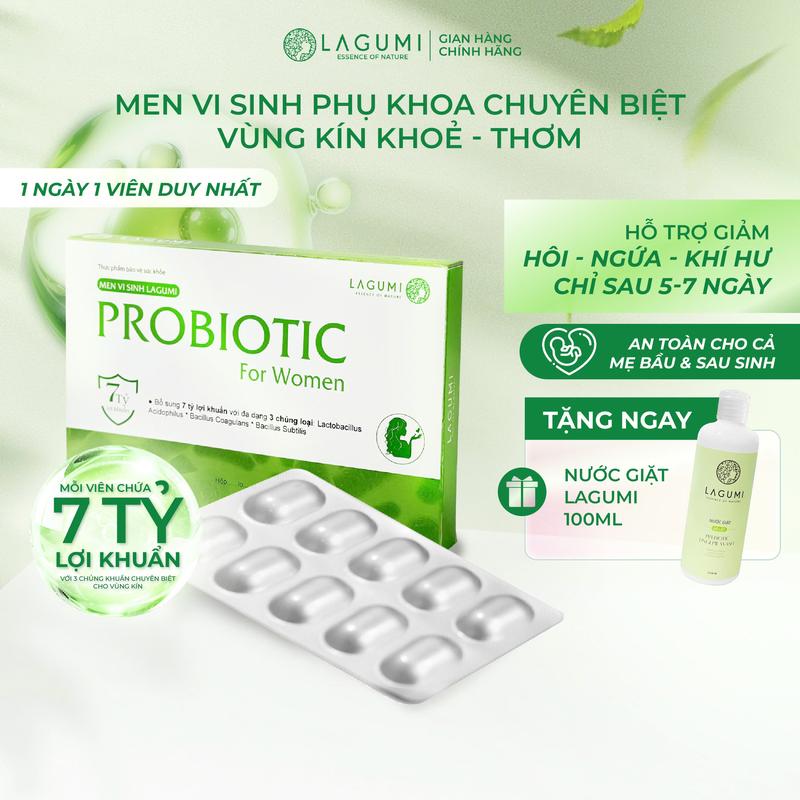 LAGUMI Men Vi Sinh Lagumi Probiotic For Women 7 Tỷ Lợi khuẩn Bổ Sung Lợi Khuẩn Dùng Được Cho Phụ Nữ Mang Thai Và Sau Sinh