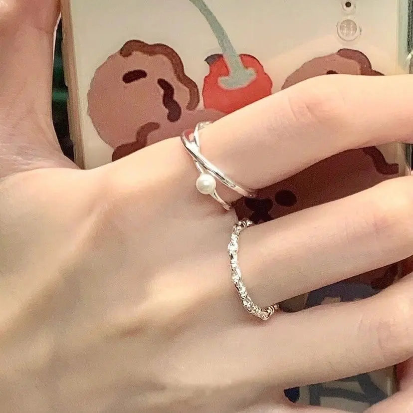 New Fashion Design Plain Ring Ring Layered with High Grade Fashion Personality Open Index Finger Ring for Women