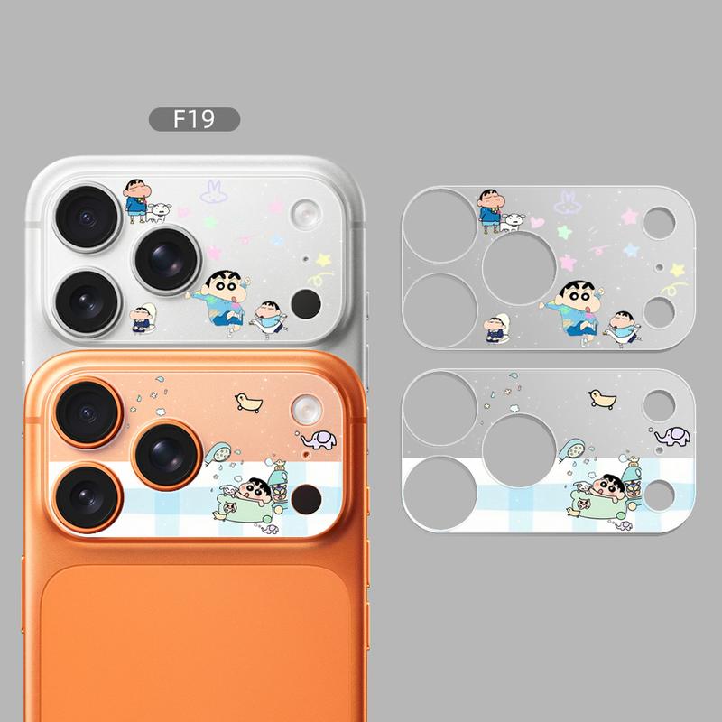 Phù hợp với IPhone 18 Pro Max: màng bảo vệ ống kính trong suốt lấp lánh, phim màu cho IPhone 17 Pro, màng bảo vệ ống kính dạng rỗng lấp lánh cho IPhone 17 Pro Max, miếng dán ống kính hoạt hình dễ thương và vui nhộn cho IPhone 18 Pro