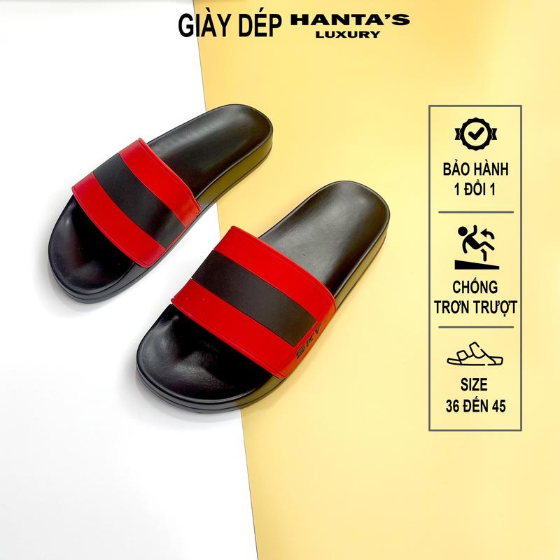 Dép Nam Quai Kẻ Sọc Ngang Cá Tính Trẻ Trung Đế Cao Su Đúc Cao Cấp DéP Thời Trang Trend 2026 DéP Boy Phố Slipper Đế Bằng Size 36-45