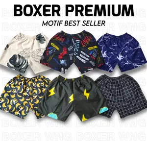 Celana Boxer viral Pria Wanita Premium Kolor Uk Allsize Bebas Pilih Motif - Shorts, Pendek Unisex