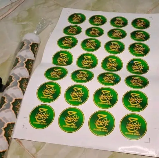 stiker bunga perlembar