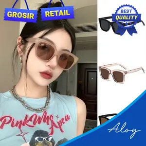 PL-H037 Kacamata Hitam Terbaru Wanita Kotak Kacamata Fashion Murah/Kacamata Sunglasses Import Wanita Kacamata Fashion Eyewear