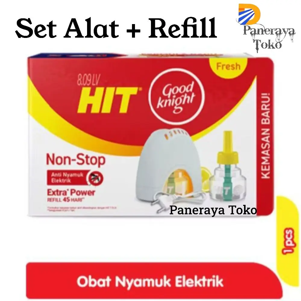 Hit Kabel Non Stop Set Alat + Refill - Anti Nyamuk Elektrik