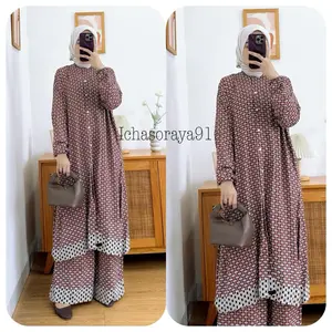 SORAYA SETELAN TUNIK BAHAN RAYON LD 12OCM