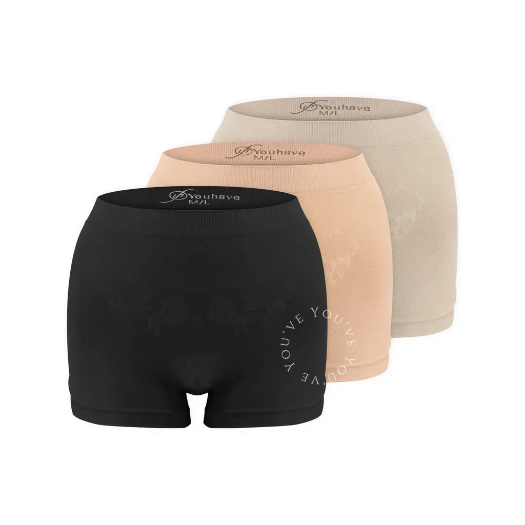 YouHave ( You’ve ) Celana Dalam Boxer Wanita Korset Celana Pendek Boxer Sport Wanita Rajut 300089