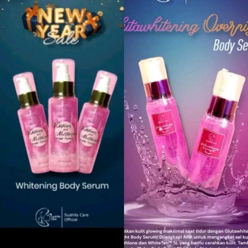 BODY SERUM SYAHILA CARE WHITENING DAN MOISTURIZING Pemutihan