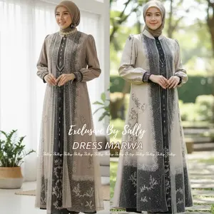 Sally Scarf- Marwa Dress printing Exclusive/ daily outfit / dress kondangan