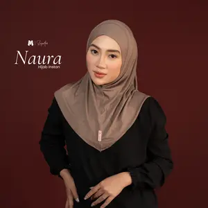 MACCERA SIGNATURE Hijab Instan Kaos Rayon Kerudung Bergo Instan Size M Rayon Eira - Bergo Naura