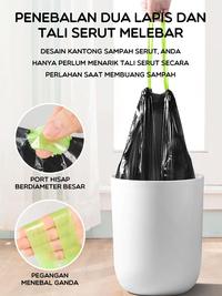 Gambar BONBOX Kantong Plastik Sampah Cleaning Tools Hitam Isi 30pcs BCT3704 dari MiFun Living Kota Denpasar 3 Tokopedia