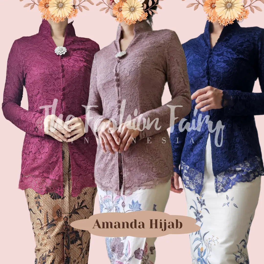 KEBAYA BRUKAT AMANDA HIJAB Kondangan Brokat Atasan