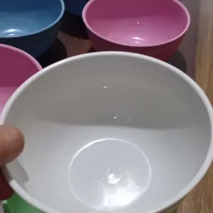 PAKET HEMAT ISI 6 MANGKUK BOWL ramah lingkungan Mangkok Nasi Putih Plastik