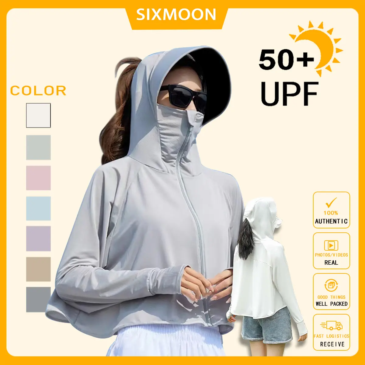 Áo Thun Ngầu Chống Nắng Và Chống Tia UV, Dành Cho Nữ, Áo Sơ Mi Ngắn Chống Nắng, Áo Khoác Chống Nắng, Kích Thước Miễn Phí 40-75KG
