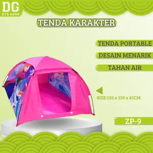 DTG GRUP Tenda Karakter / Rumah Bermain Camping Cowok Cewek ZP-9