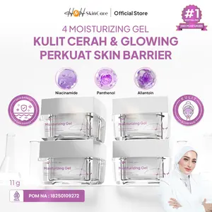 HNH Skincare - Bundling 4 Moisturizer Gel Panthenol - Pelembap Wajah Gel Ringan untuk Semua Jenis Kulit