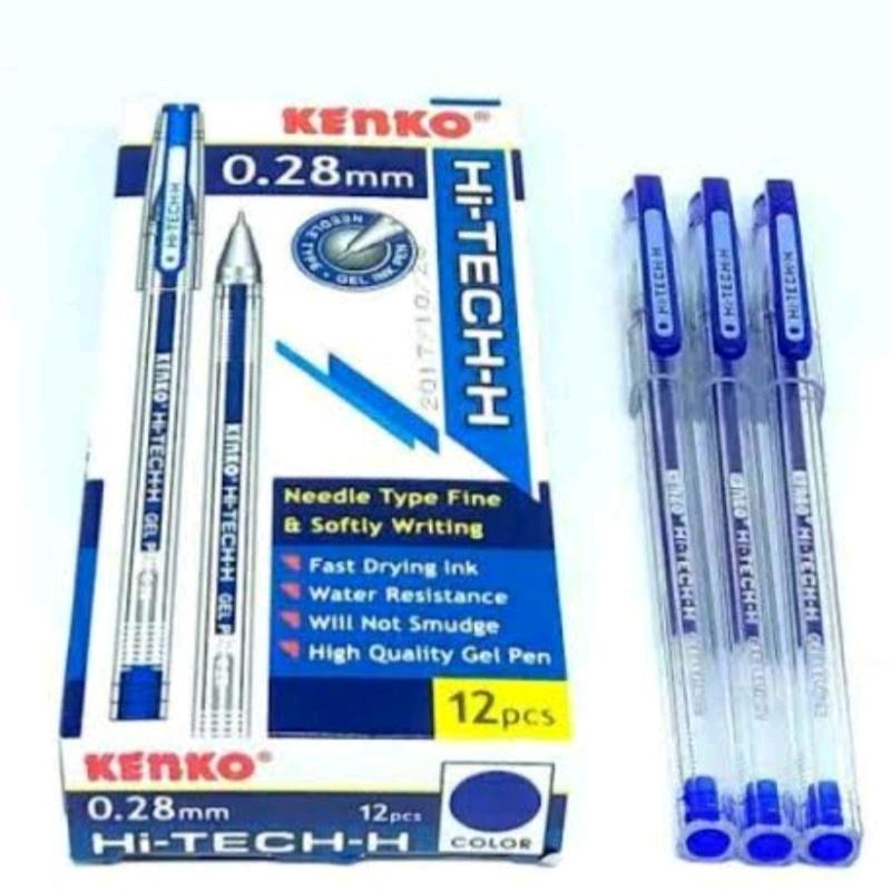 Kenko Hi Teck 0,28 Pen - Stationery Tulis Alat Hitam pulpen coquette 2