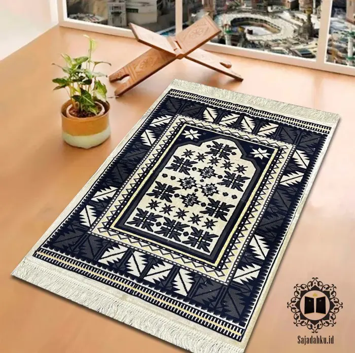 Promo Sajadah Turkey Nurtex Premium Cream Motif Cantik COD