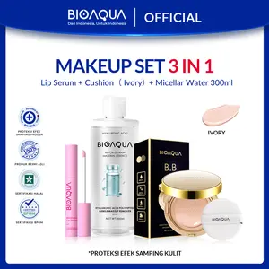 【BPOM】BIOAQUA Hydrating Soft And Flawless Air Cushion BB Cream all day concealer foundation makeover color corrector with refill