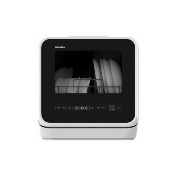 Toshiba DWS-22ASG(K) Black Multiple Purposes Portable Dishwasher, 5L