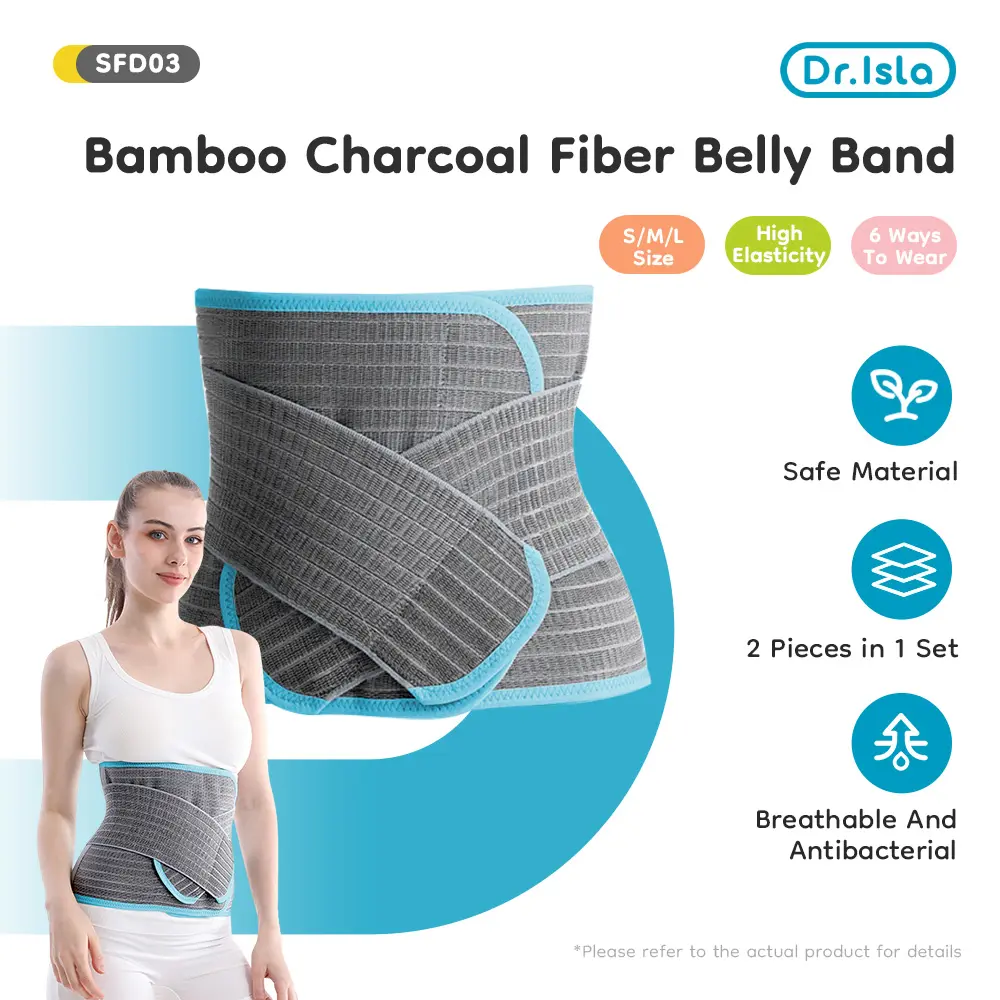 Dr.Isla 2 in 1Korset PascaMelahirkan Nano Bamboo lbu MaternityPregnancy Sabuk Perut Bayi Hamil SFD03