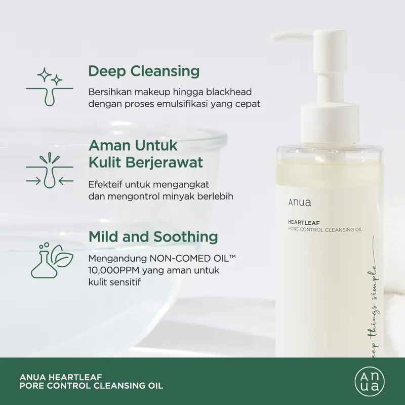 [BPOM] Anua Heartleaf 77 Soothing Toner, Cleansing Oil, Quercetinol Face Wash, ANUA Peach Serum, Retinol Serum 5