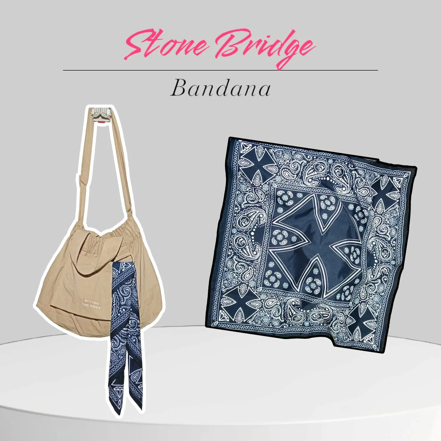 LP - Bandana Aksesoris Fashion Tas Gelang Sapu tangan Slayer Motif Paisley Syal skena accessories