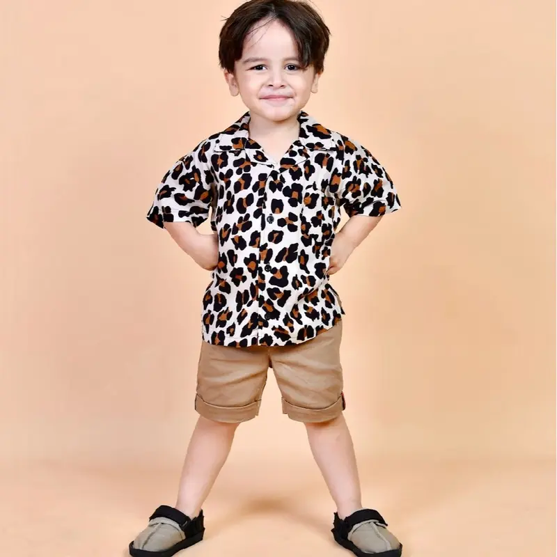 KRUCILKUU-RAJJA KEMEJA RAYON OVERSIZE HAWAI ANAK PANTAI RETRO 1-10 TAHUN 0
