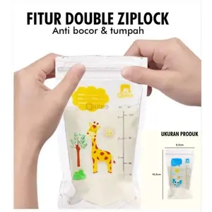 Kantong ASI Breastmilk Storage Bag Double Zipper  P36 Bunda Penyimpanan Bayi