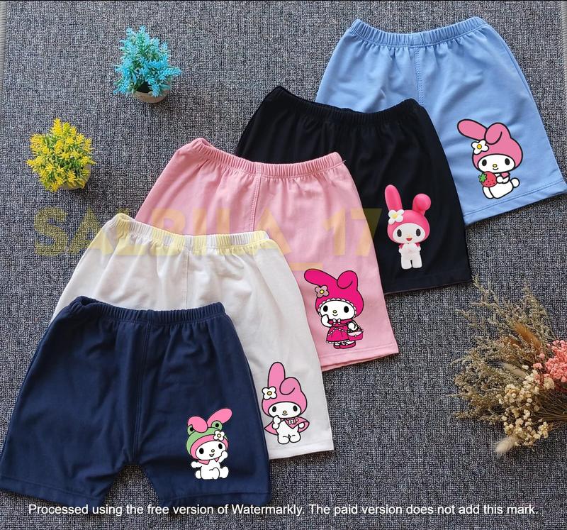 Paket 5 Pcs Celana Pendek Sablon Karakter Anak Perempuan Usia 1-13 Tahun Pakaian Bawahan Anak Perempuan 0