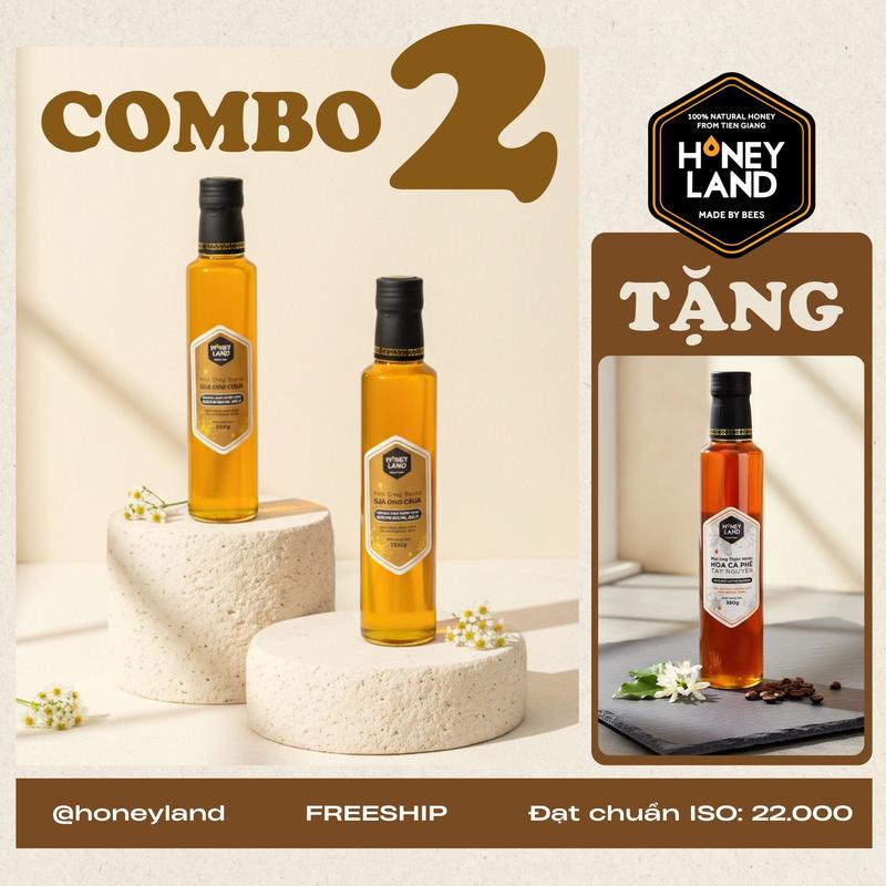  Mật Ong  Sữa Ong Chúa HoneyLand Mật Ong Thiên Nhiên 