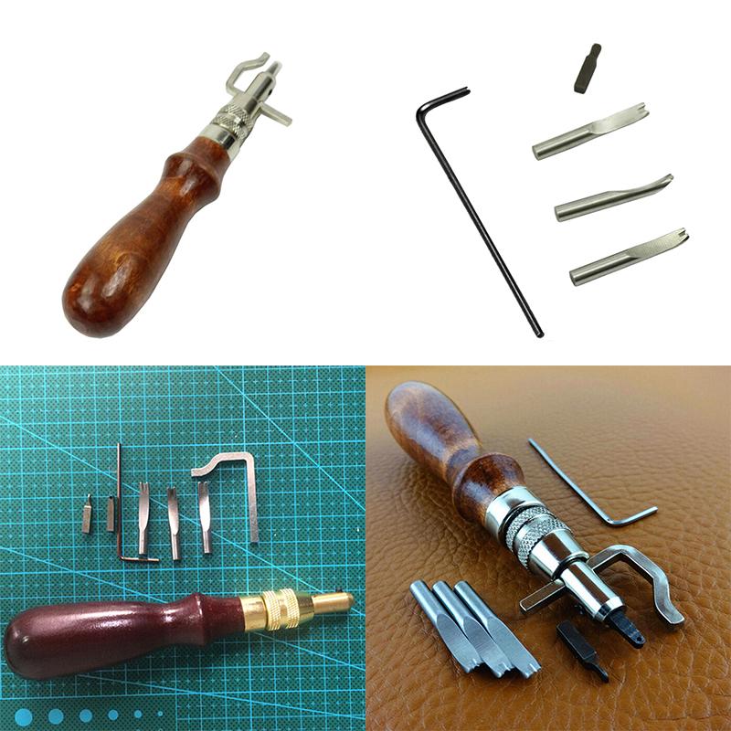 Product Introduction of 7 in 1 Multipurpose Leather Craft Tool Sew&Crease Leather Edge Beveler Tool Set 22