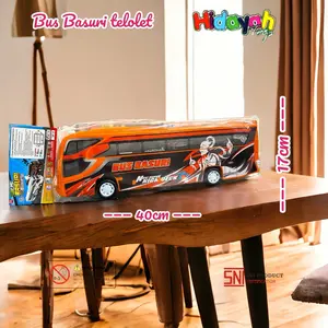 Mainan bus basuri Telolet musik lampu Toys Mainan bus basuri Telolet musik lampu Toys