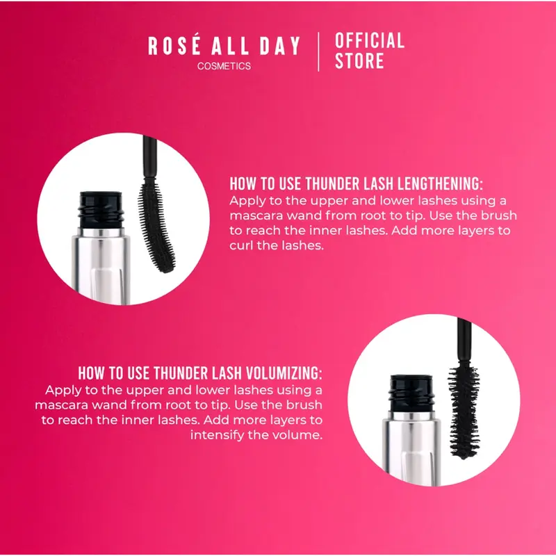 Rosé All Day All New Thunder Lash Mascara - RAD MASKARA 5