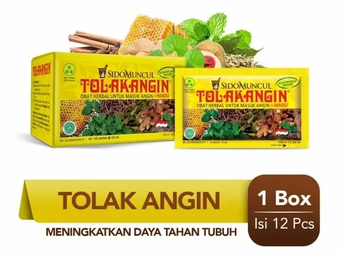Tolak Angin Sidomuncul 1 BOX isi 12 Sachet - Obat Herbal untuk Mengatasi Flu dan Masuk Angin