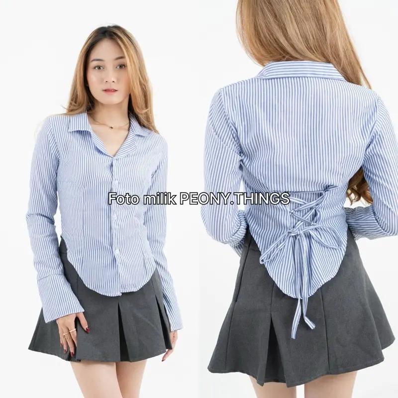 Peony| SHASA FITTED SHIRT | Atasan Kemeja Wanita 0