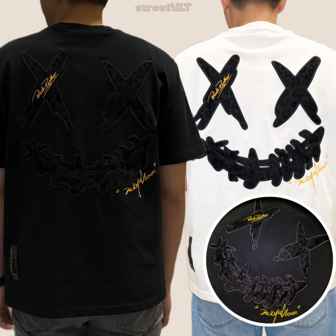 RIC Ricky is Clown Panther Puzzle Leather Mamba Tee Original