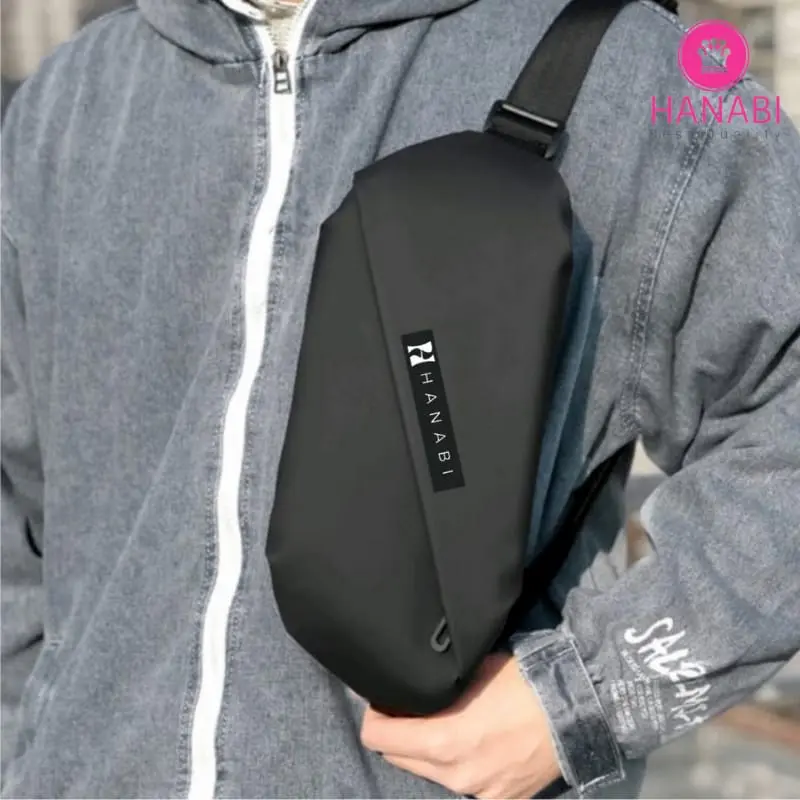 HANABI - Waistbag pria DOUBLE LOOK tas casual 5