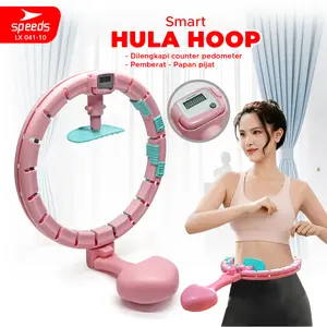 SPEEDS Hula Hoop + Gravity Ball Smart Hula Hoop Fleksibel dengan Bola Gravitasi Alat Outdoor 041-10