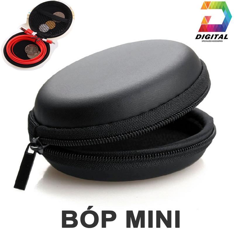 Bóp Hộp Mini Đựng Tai Nghe, Cáp Sạc, Phụ Kiện Tiện Lợi