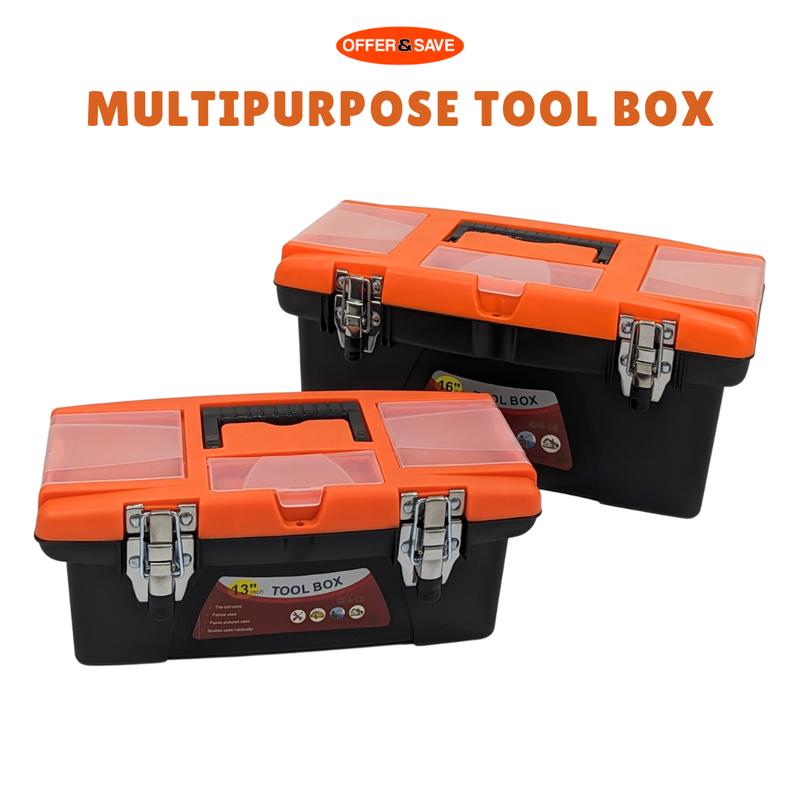 ONS 13 Inch Tool Box with Removable Tool Tray for Classified Storage 0