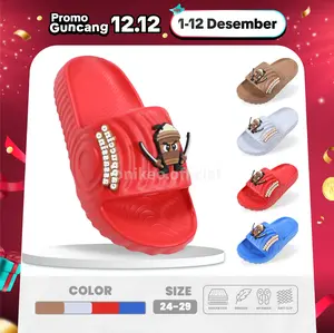 Sandal Anak Cowok 2562K Tung-tung Sahur Sandal Anak Size 24-29 Selop Bahan Empuk