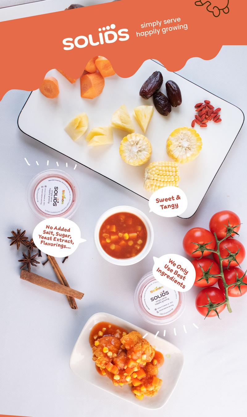 Product Introduction of Nanimom Baby Sweet & Sour Sauce, No Added Salt & Sugar, 90gx2 9