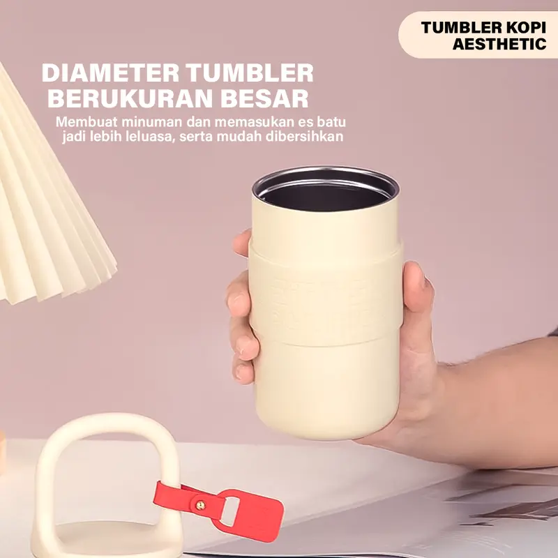 LDD-Tumbler Botol Minum Aesthetic Lucu 650ML Anti Tumpah dan Tahan Dingin Stainless Steel 316 2