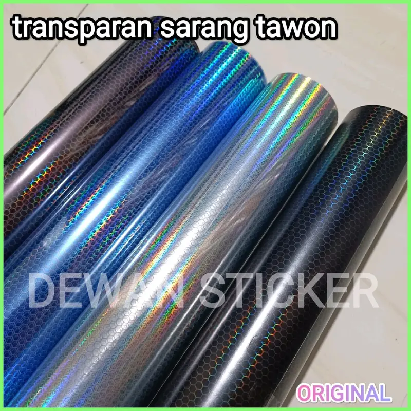 skotlet hybrid sarang tawon transparan hologram pelangi untuk lampu motor dan mobil. dan body motor transparan glosy dan doff Motorcycle 0