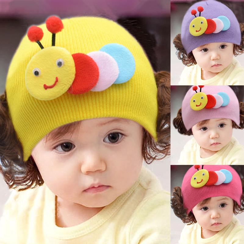 Mũ Dệt Kim Hoạt Hình Cho Bé Mũ Mùa Xuân Bằng Len Mềm Tóc Giả Co Giãn Cho Bé Gái Mũ Len Công Chúa Mũ Bảo Vệ Tai Mũ Lưỡi Trai 