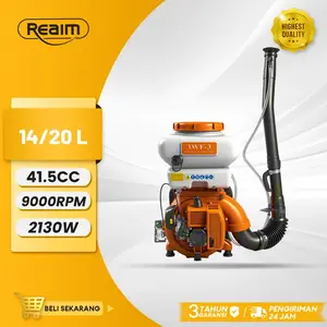REAIM Sprayer untuk Pertanian Bensin Ransel Penyemprot bensin ransel, penyemprot bubuk, penyebar pupuk bensin, penyebar pupuk, penyemprot pestisida tekanan tinggi, bubuk kering pertanian Cocok Untuk Pertanian Kebun & Disinfeksi
