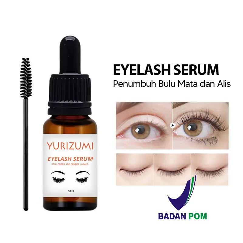 [BPOM] Yurizumi Oilash Serum Bulu Mata & Alis 10ML - Merangsang Pertumbuhan & Memperkuat Akar Tetes Eye 1
