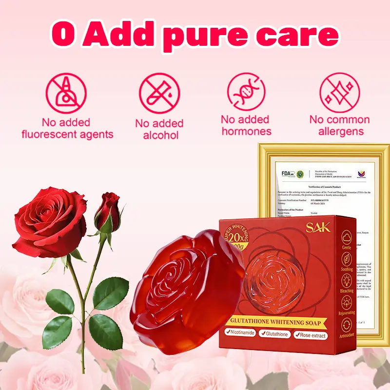 Rose 20x Whitening Soap FDA Approved with Whitening Booster Tranexamic Acid & Licorice Extract for - TikTok Shop Philippines Rose 20x Whitening Soap FDA Approved with Whitening Booster Tranexamic Acid & Licorice Extract for - TikTok Shop Philippines